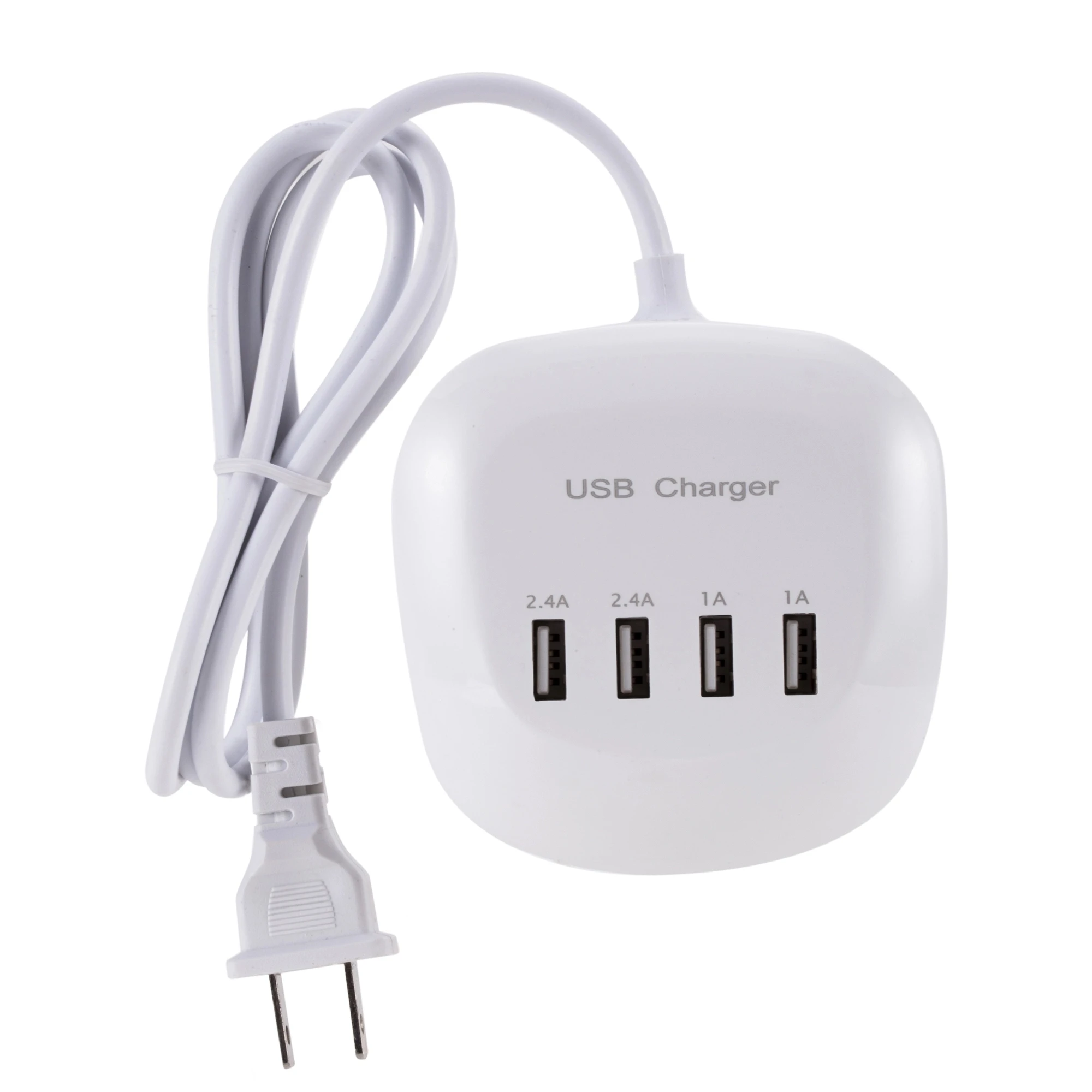 4-Port USB fast charger USB HUB Phone Desktop Wall Charger Fast charger Station Adapter, White
4-Port USB fast charger USB HUB Phone Desktop Wall Charger Fast charger Station Adapter, White