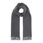 Classic style 100% pure cashmere fringed long scarf for women