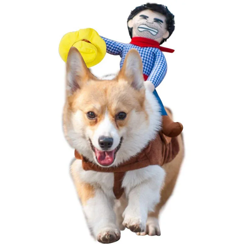 Cowboy Rider Dog Costume for Dogs Clothes Knight Style with Doll and Hat for Halloween Day Pet Costume, Random color
Cowboy Rider Dog Costume for Dogs Clothes Knight Style with Doll and Hat for Halloween Day Pet Costume, Random color