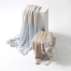 New Cashmere Feeling pure Thin Blended Striped Fabulous Women High Quality Scarf