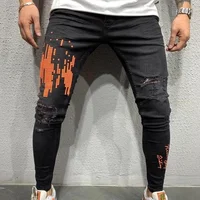 new arrival black sport ripped denim jeans for men
new arrival black sport ripped denim jeans for men