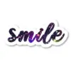 Smile Sticker Inspirational Quotes Galaxy Stickers - Laptop Stickers