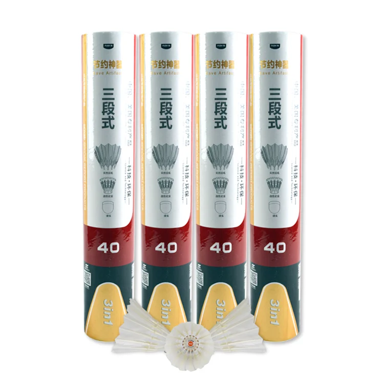 12 Pack Special Design Widely Used 3 in 1 Badminton Shuttlecock for Training Exercise Gym Fitness Game federball glow, White
12 Pack Special Design Widely Used 3 in 1 Badminton Shuttlecock for Training Exercise Gym Fitness Game federball glow, White
