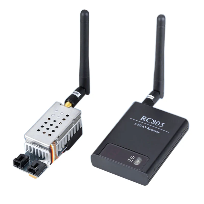 

5.8Ghz FPV 2000mW Wireless Audio Video AV TS582000 Transmitter+RC805 Receiver FPV Kit for Multicopter