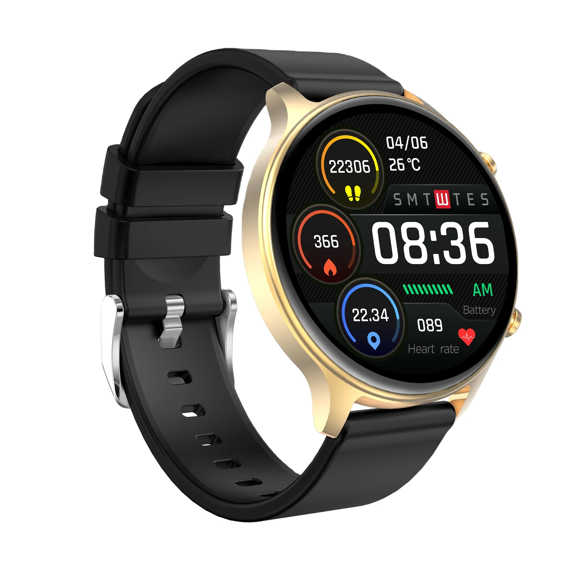 Smart Watch VDS30 for Android Phones and iOS Phones IP68 Swimming Waterproof Fitness Watch Heart Rate Monitor, Black & silver
Smart Watch VDS30 for Android Phones and iOS Phones IP68 Swimming Waterproof Fitness Watch Heart Rate Monitor, Black & silver