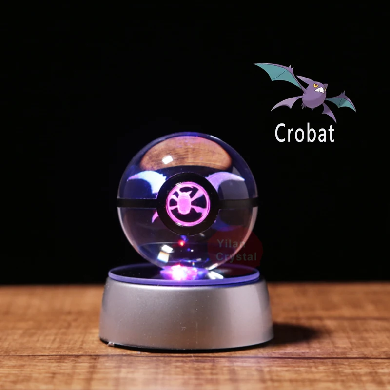 souvenir gift crystal pokemon ball crobat fashion character k9