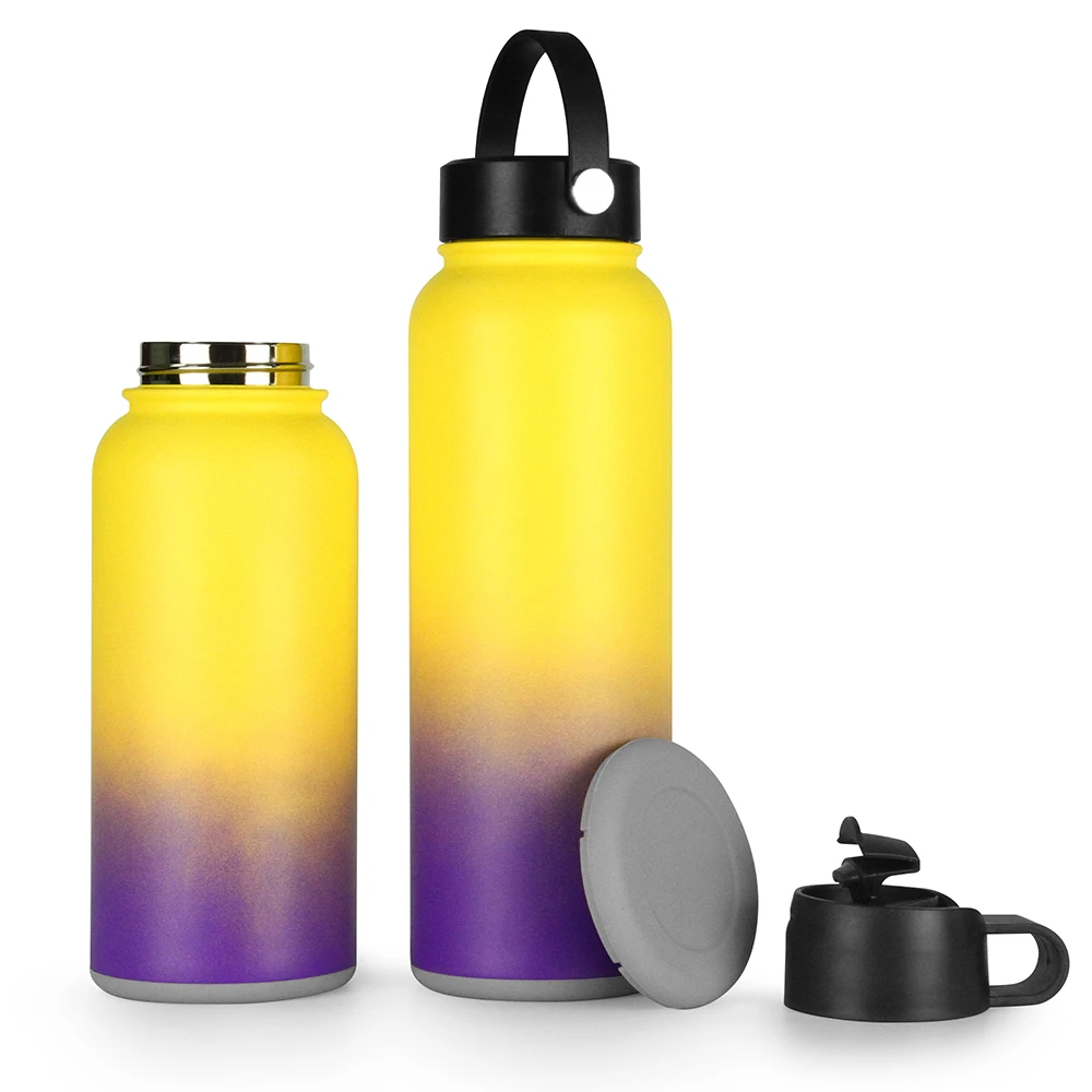 32oz double wall 18/8 stainless steel vacuum flask with Metal lid and silicone cover with 3D print
32oz double wall 18/8 stainless steel vacuum flask with Metal lid and silicone cover with 3D print