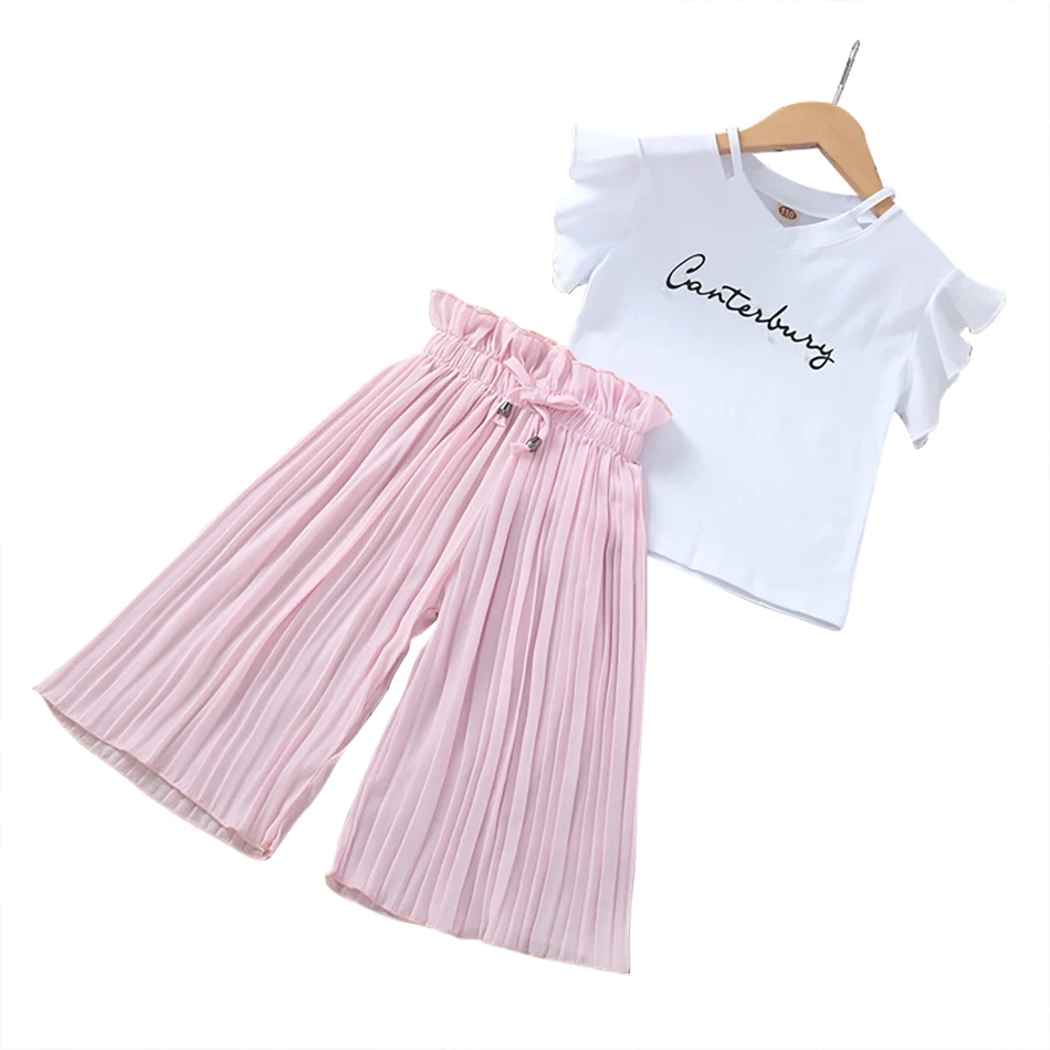 Summer 2021 Baby Girls Clothes Sets Outfits Kids Clothes Short Sleeve+Chiffon Wide-leg Pants Children Clothing Sets, 3 colors
Summer 2021 Baby Girls Clothes Sets Outfits Kids Clothes Short Sleeve+Chiffon Wide-leg Pants Children Clothing Sets, 3 colors
