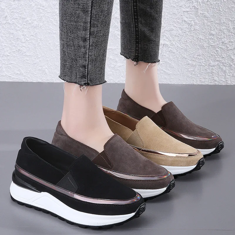 Fashionable Design Large Size Loafers Thick Soft Soled Shoes For Women And Ladies, Black, beige, brown
Fashionable Design Large Size Loafers Thick Soft Soled Shoes For Women And Ladies, Black, beige, brown