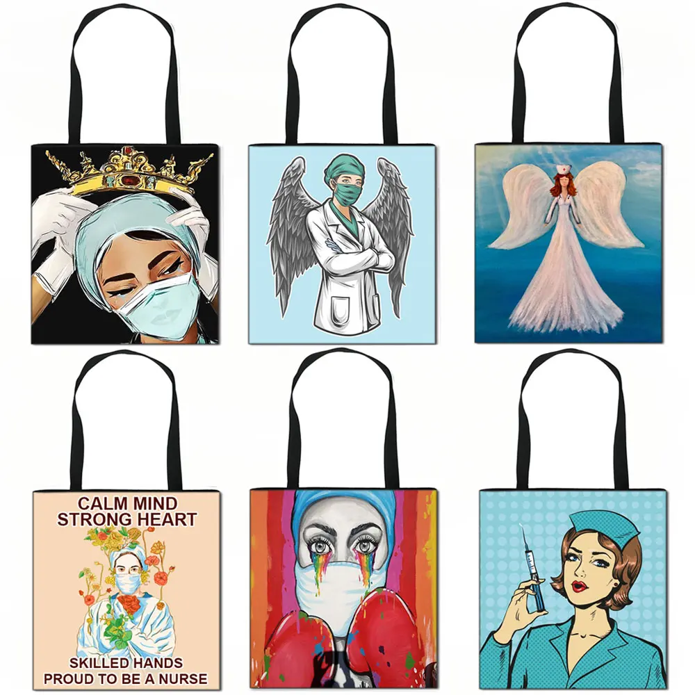Nurse Angel with Wings Print Totes Bag Ladies Portable Bags for Travel Fashion Women beach bag
Nurse Angel with Wings Print Totes Bag Ladies Portable Bags for Travel Fashion Women beach bag
