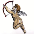 excellent quality felt Material Angel toothbrush embroidery patch