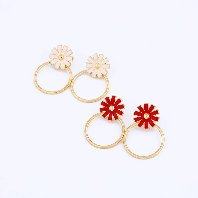 ed01567c 925 Silver Post Simple Personalized Red White Blossoming Flower Enamel Stylish Women Hoop Earrings 2020, Gold
ed01567c 925 Silver Post Simple Personalized Red White Blossoming Flower Enamel Stylish Women Hoop Earrings 2020, Gold