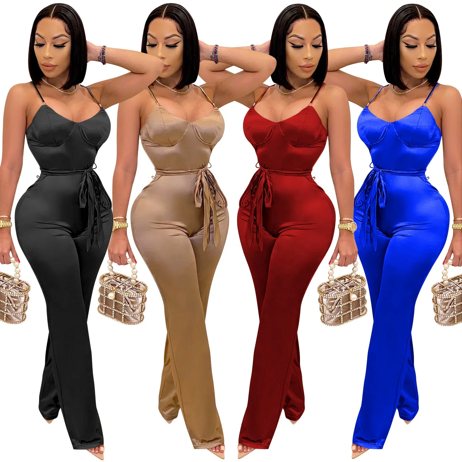 X3717 New arrival casual suspender sexy one-piece pants straight rompers fall sexy club jumpsuits, As picture or customized make
X3717 New arrival casual suspender sexy one-piece pants straight rompers fall sexy club jumpsuits, As picture or customized make