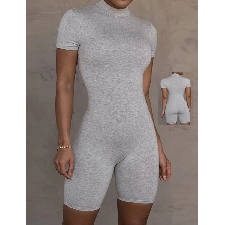 S032 Custom Short Sleeve Romper Bodycon Bodysuit For Women 1 Piece Knitted Yoga Jumpsuit 2024 Summer Sexy Loungewear For Woman
S032 Custom Short Sleeve Romper Bodycon Bodysuit For Women 1 Piece Knitted Yoga Jumpsuit 2024 Summer Sexy Loungewear For Woman