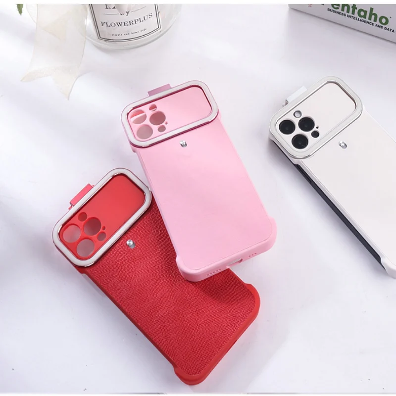 Unique design hot sale waterproof anti-fall phone cases selfie light phone case, Customized color
Unique design hot sale waterproof anti-fall phone cases selfie light phone case, Customized color