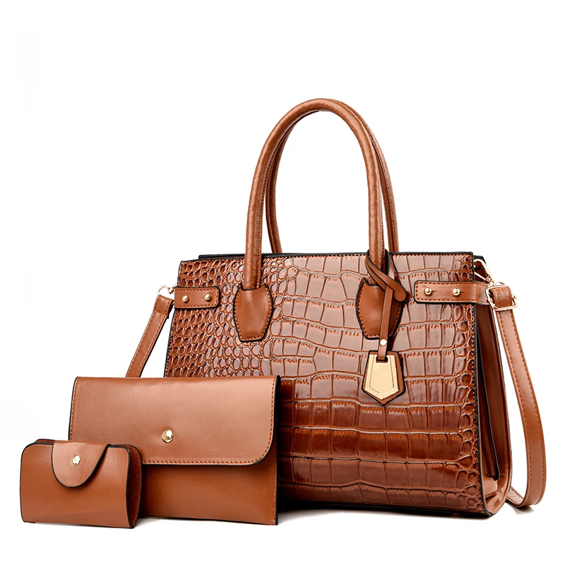 New designer High quality 3pcs in 1set women handbags manufacturer 2021 Fashion hand bag for ladies, Green,red,brown,black and customized
New designer High quality 3pcs in 1set women handbags manufacturer 2021 Fashion hand bag for ladies, Green,red,brown,black and customized