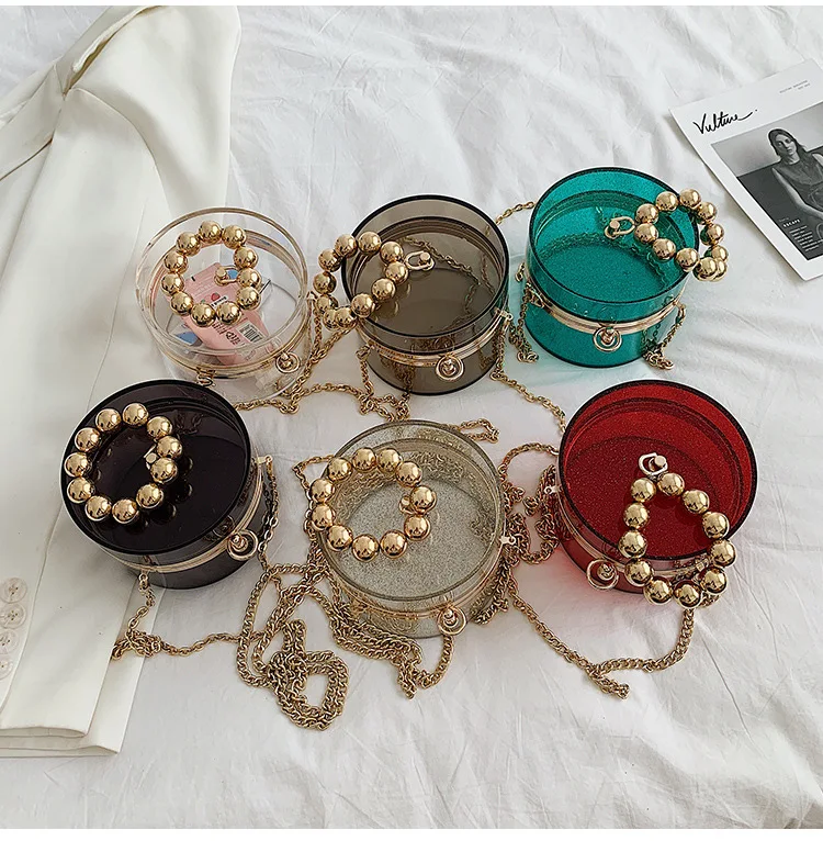 2021 luxury bead ladies hand bag designer transparent pvc handbag shoulder women acrylic purse clutch clear box purse, 6colors
2021 luxury bead ladies hand bag designer transparent pvc handbag shoulder women acrylic purse clutch clear box purse, 6colors