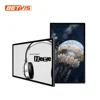 Android wall mount digital advertising screen with split screen and video file play list lcd digital signage advertising