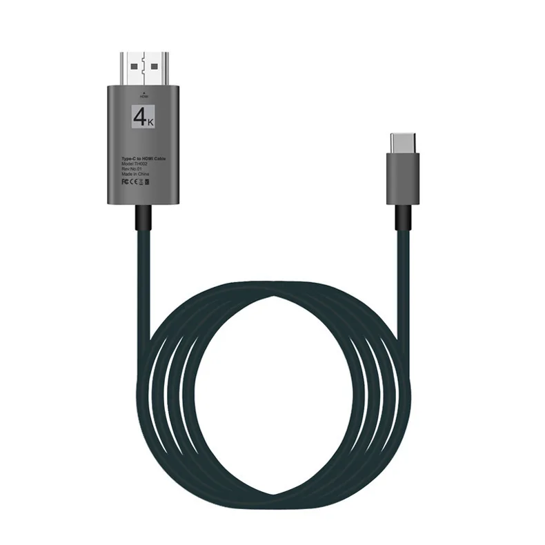 Ultra High Resolution 2M 4K 60HZ USB Type C to HDMI Cable Adapter for MacBook Surface Book Galaxy S9 Note9 S8, Grey
Ultra High Resolution 2M 4K 60HZ USB Type C to HDMI Cable Adapter for MacBook Surface Book Galaxy S9 Note9 S8, Grey