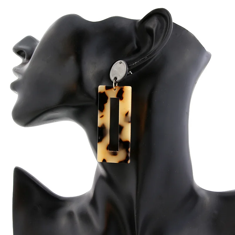 Latest fashion retro earrings acrylic jewelry pendant earrings unique long square acetic leopard stud earrings for women
Latest fashion retro earrings acrylic jewelry pendant earrings unique long square acetic leopard stud earrings for women