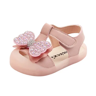 IHJ1113 Summer 1-3 years old girl rhinestone bow sandals soft sole baby toddler shoes, Customized color
IHJ1113 Summer 1-3 years old girl rhinestone bow sandals soft sole baby toddler shoes, Customized color