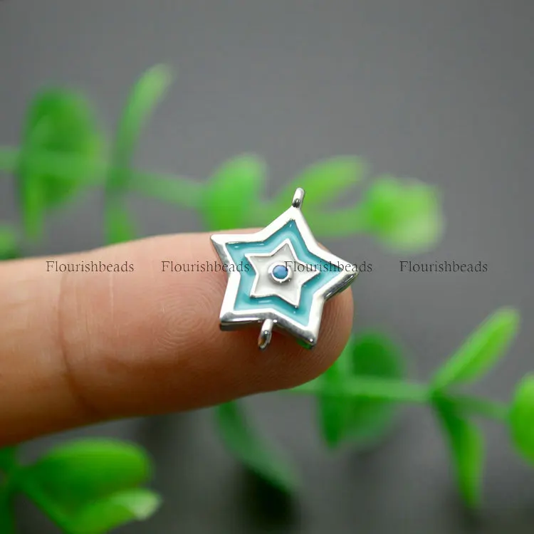 Two Loops Blue color Enamel Metal Star Charms fit Bracelets making Jewelry findings suppliers
Two Loops Blue color Enamel Metal Star Charms fit Bracelets making Jewelry findings suppliers