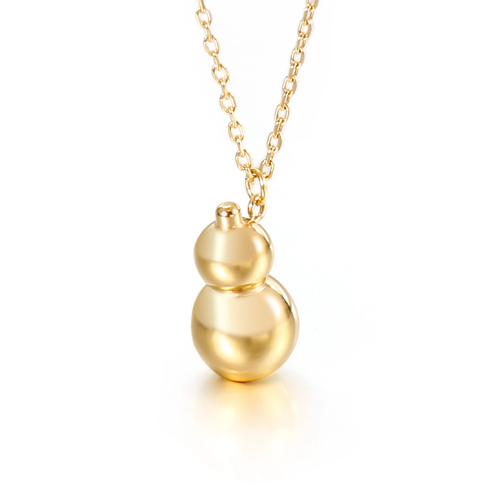 Wholesale fashion stainless steel charms auspicious gourd Women pendant Necklace, Gold/silver/rose gold
Wholesale fashion stainless steel charms auspicious gourd Women pendant Necklace, Gold/silver/rose gold
