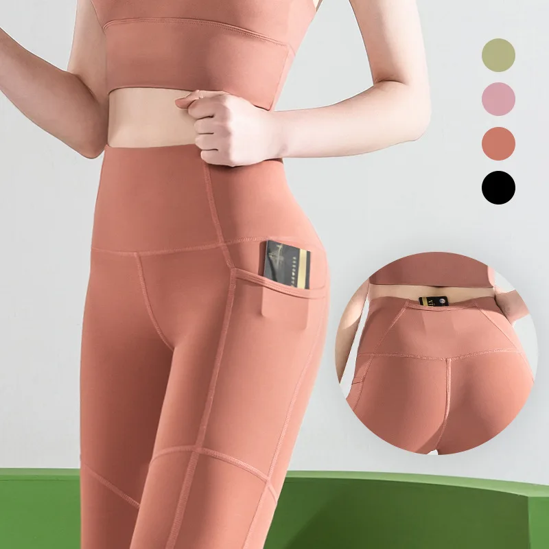 Wholesale Female Close-Fitting Sport Pants Solid High Waist Full Length Workout Trousers Women Yoga Leggings With Pocket
Wholesale Female Close-Fitting Sport Pants Solid High Waist Full Length Workout Trousers Women Yoga Leggings With Pocket