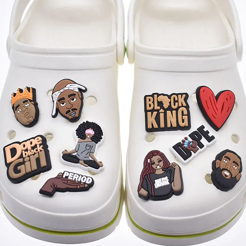 Wholesale New Designed Shoe Charms Black Lives Matter clog charms shoe decorations for Kids, Customized color
Wholesale New Designed Shoe Charms Black Lives Matter clog charms shoe decorations for Kids, Customized color