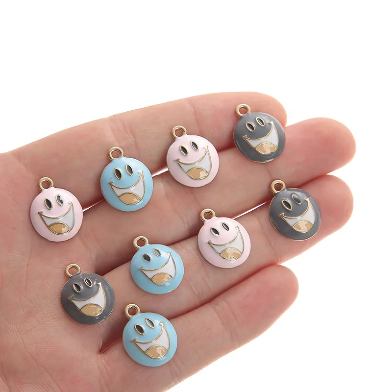 Wholesale DIY Handmade cute alloy Surface of smiling face pendant Earring Bracelets For Necklaces Jewelry Enamel charms, Picture show
Wholesale DIY Handmade cute alloy Surface of smiling face pendant Earring Bracelets For Necklaces Jewelry Enamel charms, Picture show