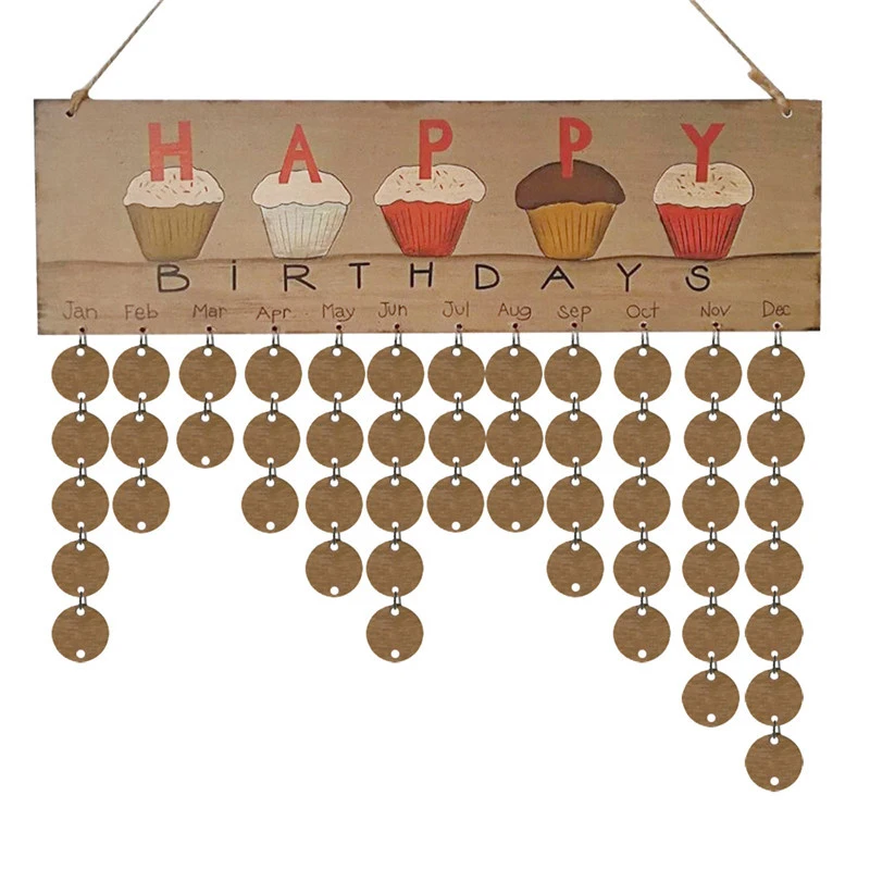 DIY Customized Wooden calendar Happy Birthday design Listing Wood Chips for home decoration, Picture shows
DIY Customized Wooden calendar Happy Birthday design Listing Wood Chips for home decoration, Picture shows