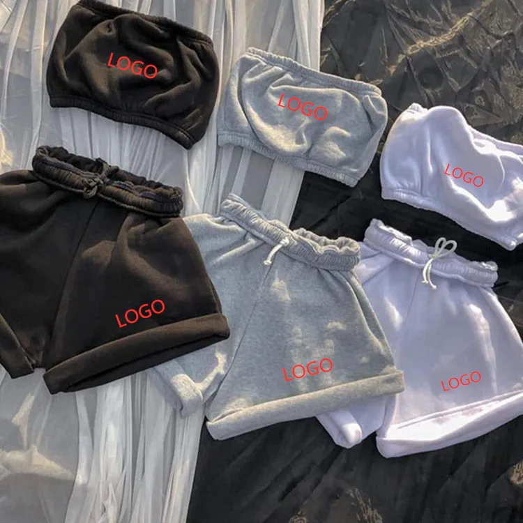 Wholesale 2021 New Arrival Embroidered Logo Ladies Two-Piece Chest Wrapped Top Shorts Sports Suit
Wholesale 2021 New Arrival Embroidered Logo Ladies Two-Piece Chest Wrapped Top Shorts Sports Suit