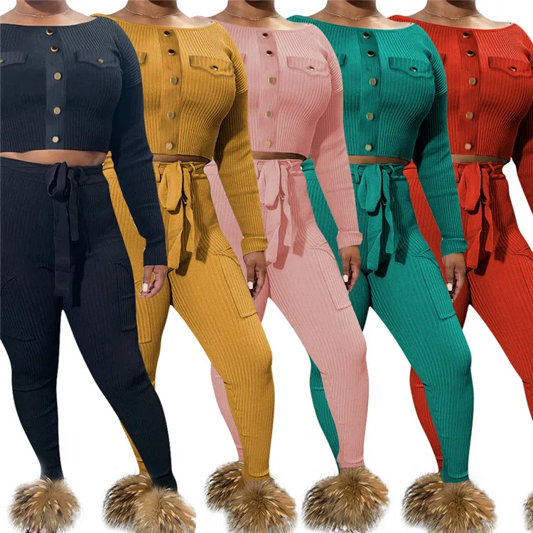 Fashion Lady 2 Pcs Long Sleeve Solid Color Bandage Pants Sexy Plus Size Autumn Women Two Piece Set, Picture
Fashion Lady 2 Pcs Long Sleeve Solid Color Bandage Pants Sexy Plus Size Autumn Women Two Piece Set, Picture