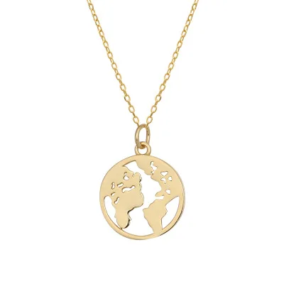 Delicate Gold Plated 925 Sterling Silver Necklace World Map Pendant Choker Necklace, Silver;gold
Delicate Gold Plated 925 Sterling Silver Necklace World Map Pendant Choker Necklace, Silver;gold