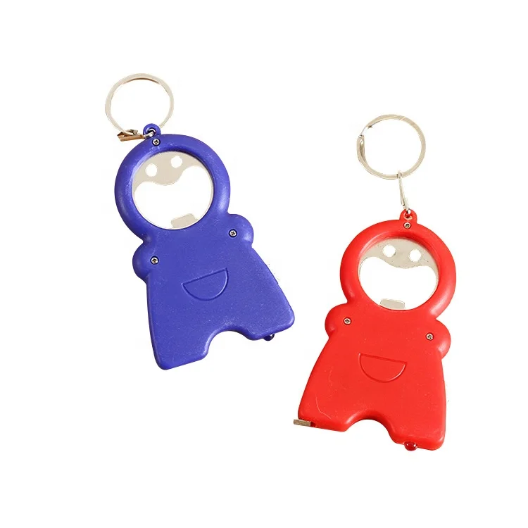 Stainless Steel Tape Eco Friendly Plastic Keychain Cartoon LED Light Flashlight Bottle Opener, Blue/red
Stainless Steel Tape Eco Friendly Plastic Keychain Cartoon LED Light Flashlight Bottle Opener, Blue/red