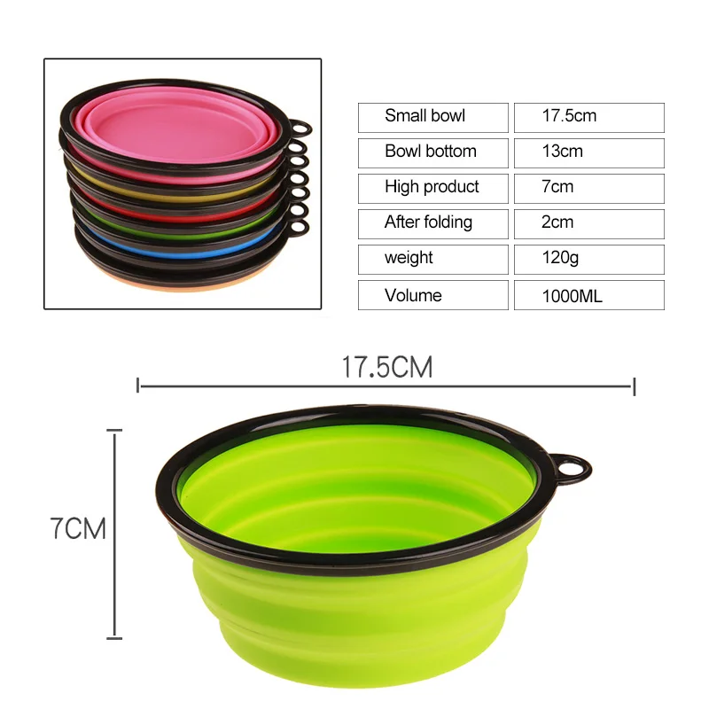 L Size Portable Collapsible Silicone Dog Bowl Foldable Plastic Travel Pet Food Dog Bowl
L Size Portable Collapsible Silicone Dog Bowl Foldable Plastic Travel Pet Food Dog Bowl