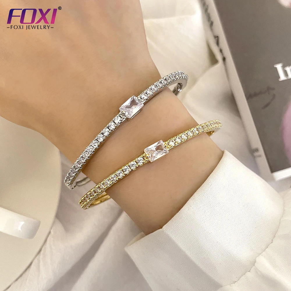 foxi jewelry Simple Fashion Bracelet 18K gold plated Designer Charms Crystal diamond Bracelets For Women
foxi jewelry Simple Fashion Bracelet 18K gold plated Designer Charms Crystal diamond Bracelets For Women