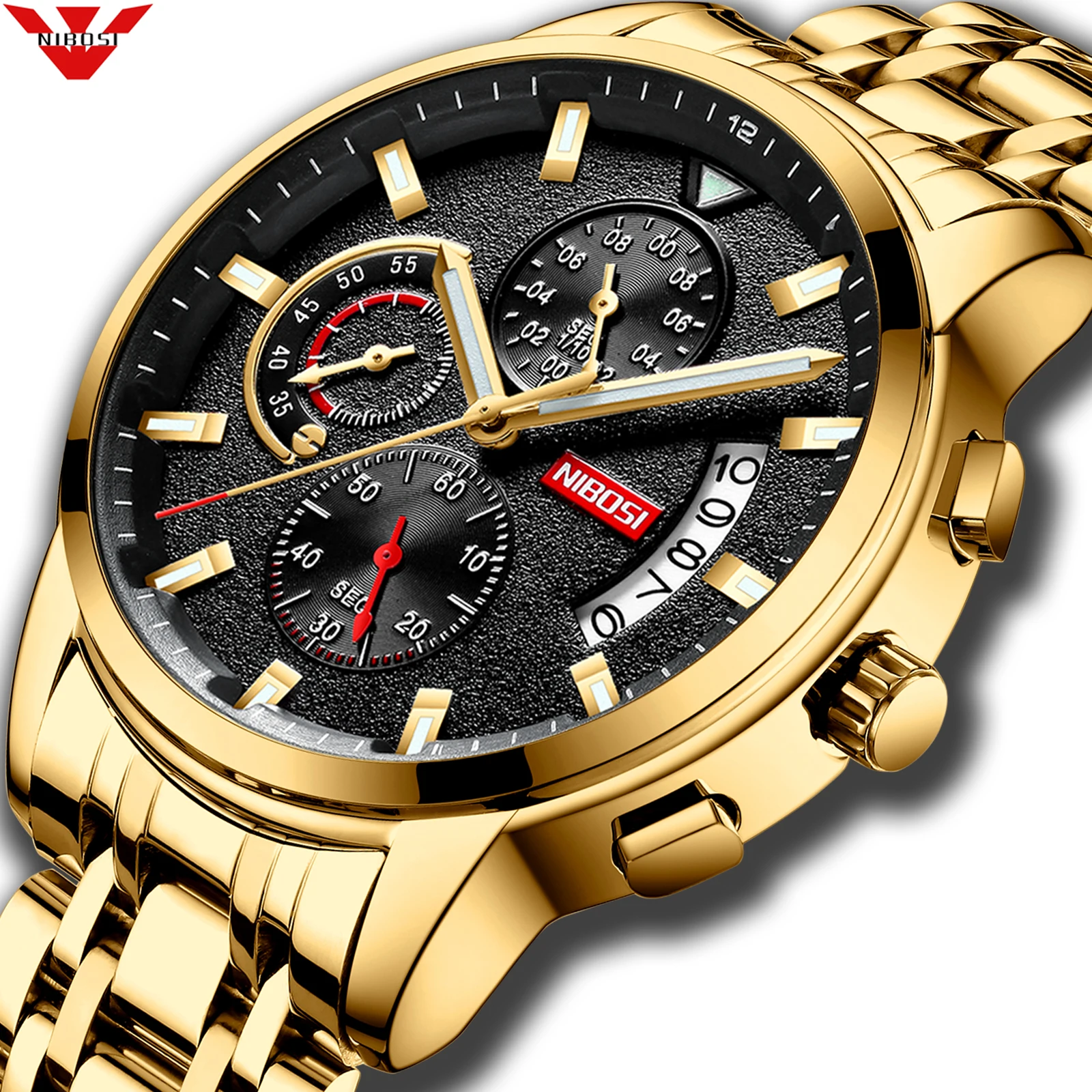 NIBOSI New Brand Quartz Watch Men Sport Watches Men Steel Band Military Clock Waterproof Gold Wrist Mens Watch Relogio Masculino
NIBOSI New Brand Quartz Watch Men Sport Watches Men Steel Band Military Clock Waterproof Gold Wrist Mens Watch Relogio Masculino