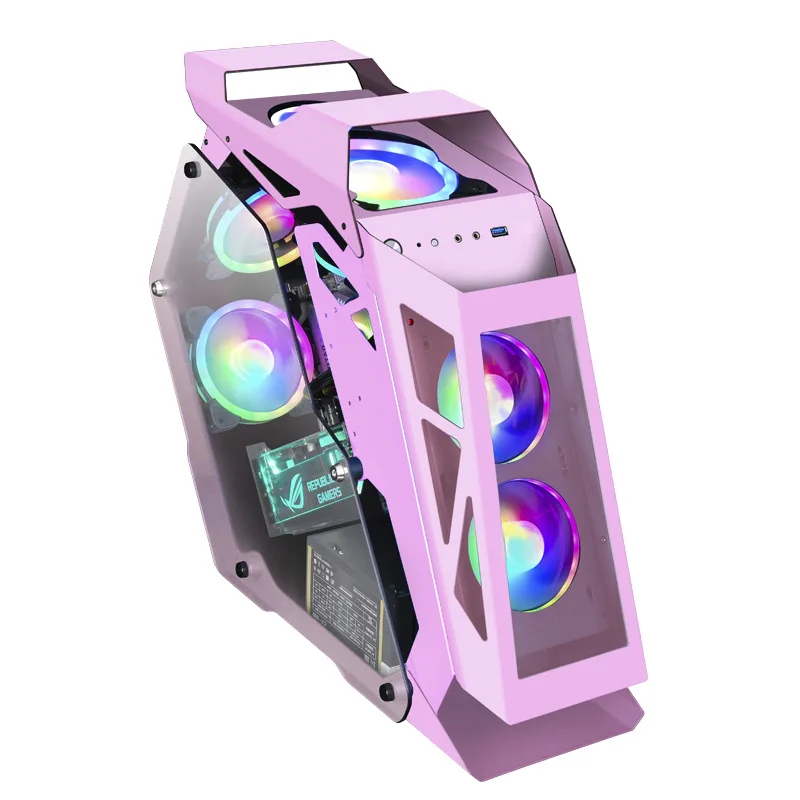 NEW Design Desktop case Front Panel Dual USB3 0 PC Computer Case LED Gaming PC CASES
NEW Design Desktop case Front Panel Dual USB3 0 PC Computer Case LED Gaming PC CASES
