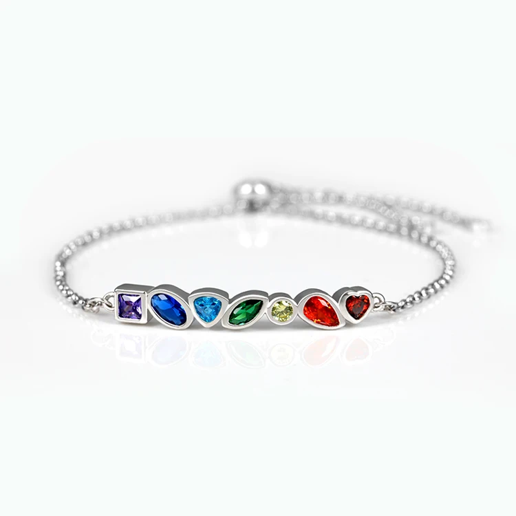 2020 Chain Bracelet Factory Wholesale 925 sterling silver bracelet for women Multi-Color Crystal Bracelet Fashion Jewelry
2020 Chain Bracelet Factory Wholesale 925 sterling silver bracelet for women Multi-Color Crystal Bracelet Fashion Jewelry