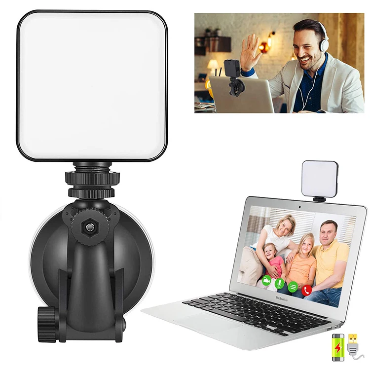 Dimmable Strong Suction Lamp Video Conference LED Fill Light Live Photography Studio Lighting, Black
Dimmable Strong Suction Lamp Video Conference LED Fill Light Live Photography Studio Lighting, Black