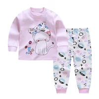 

wholesale 2019 organic fall winter cotton new born baby clothes sets romper long T-shirt and pants