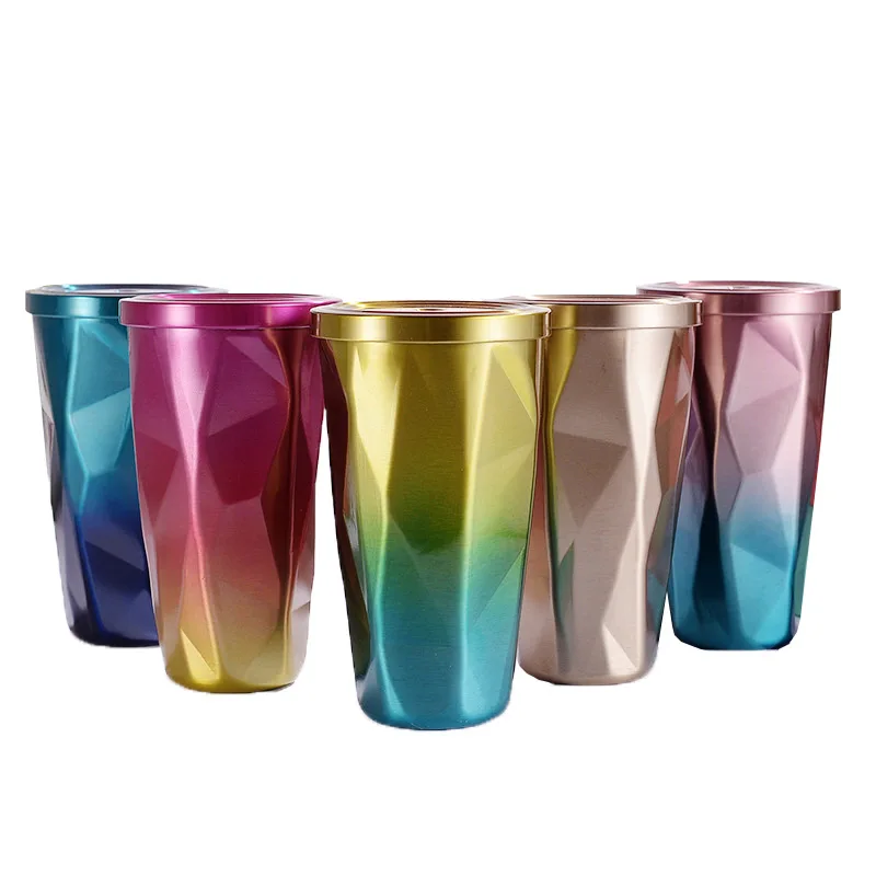 Diamond Colorful Stainless Steel Travel Cup Tumbler With Lids And Straws, Customized colors acceptable
Diamond Colorful Stainless Steel Travel Cup Tumbler With Lids And Straws, Customized colors acceptable