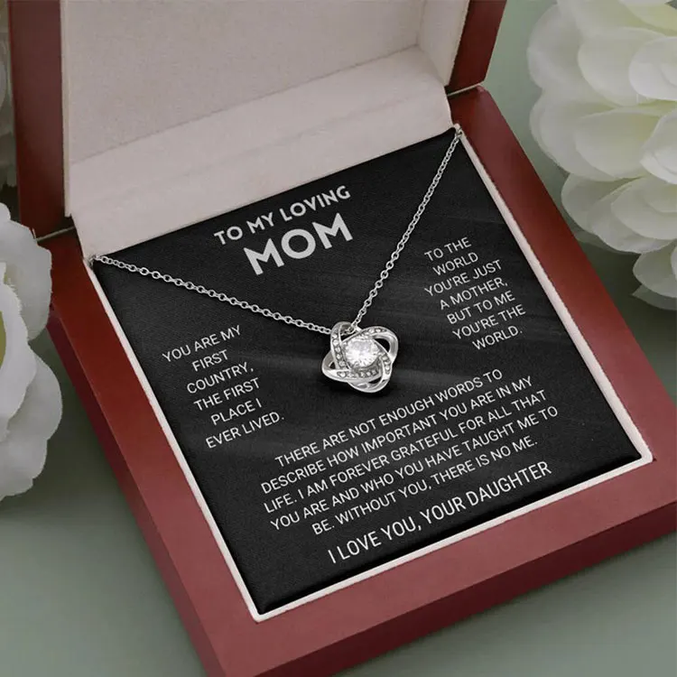SC Hot Selling to My Loving Mom Necklace Birthday Gift Luxury Silver Plated Zircon Diamond Four Leaf Clover Necklace for Women
SC Hot Selling to My Loving Mom Necklace Birthday Gift Luxury Silver Plated Zircon Diamond Four Leaf Clover Necklace for Women