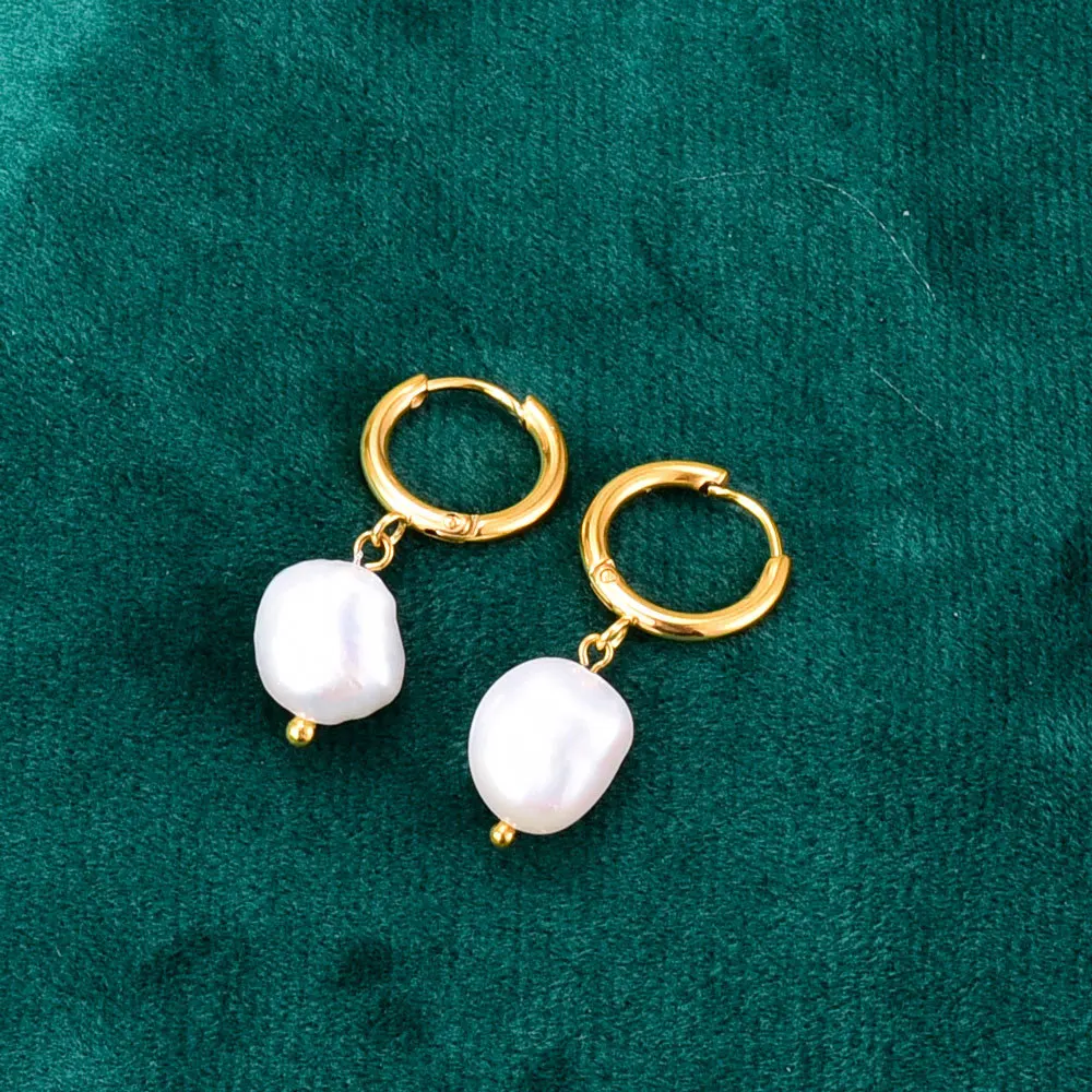 Korea gold plated freshwater pearl earrings geometric round earrings with pearls for women
Korea gold plated freshwater pearl earrings geometric round earrings with pearls for women