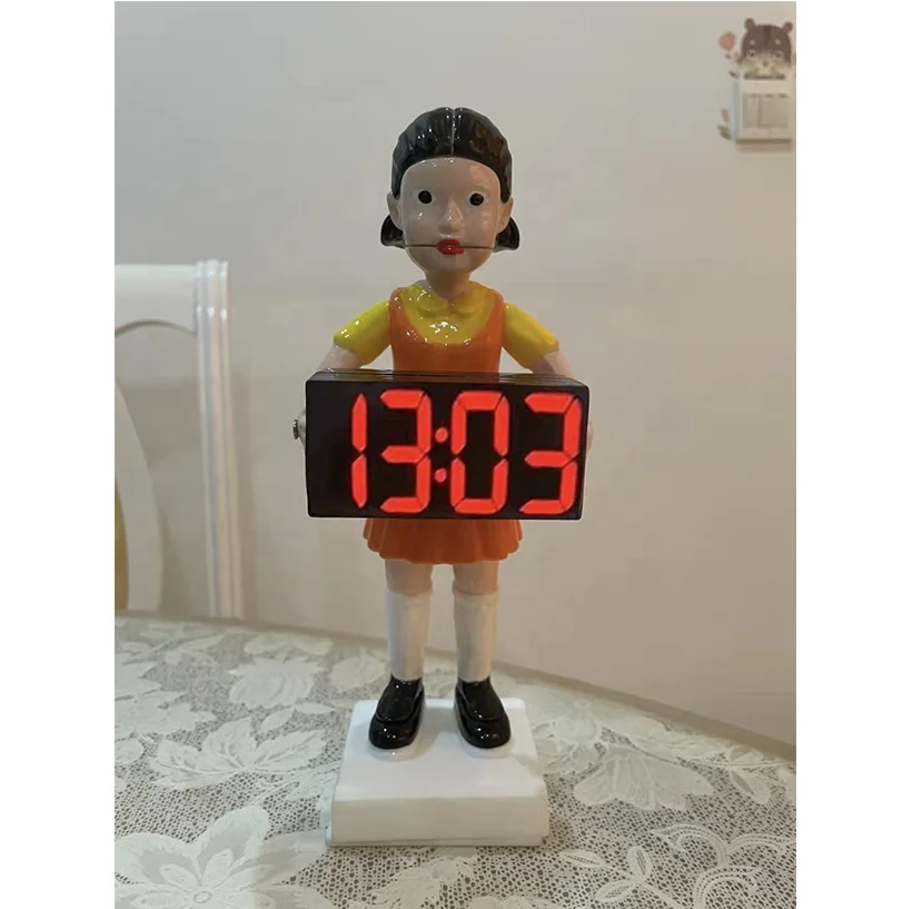Squid Game Alarm Clock Resin Decoration 123 Wooden Figure Doll Alarm Clock Decoration Squid Game Surrounding The Same Paragraph
Squid Game Alarm Clock Resin Decoration 123 Wooden Figure Doll Alarm Clock Decoration Squid Game Surrounding The Same Paragraph