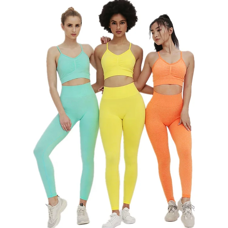 Hot Selling Knit Seamless Peach Hip Women Gym Suit Sport Bra Tops Yoga Leggings Set Two Pieces Ladies Workout Fitness Wear
Hot Selling Knit Seamless Peach Hip Women Gym Suit Sport Bra Tops Yoga Leggings Set Two Pieces Ladies Workout Fitness Wear