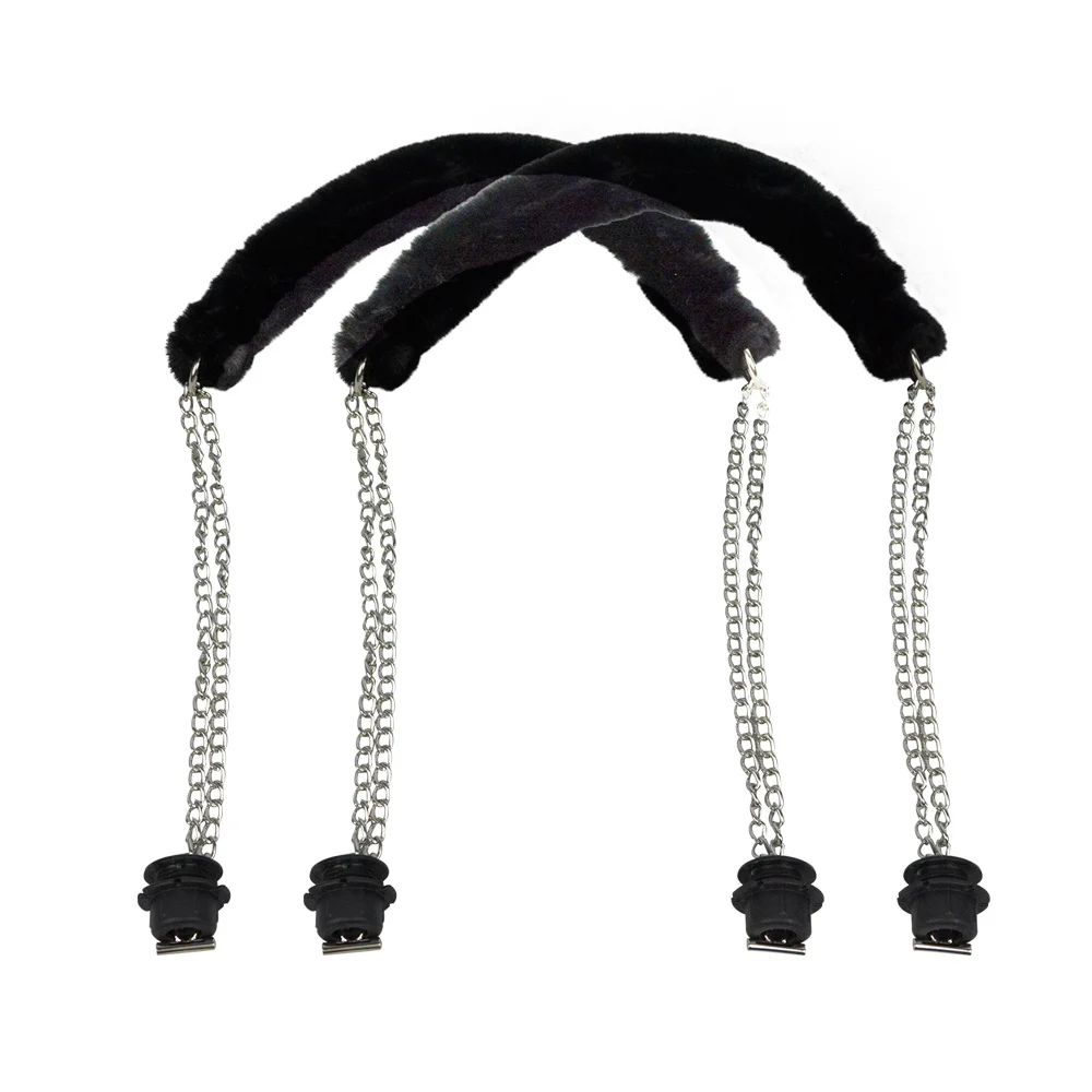 1 Pair Long faux fur strap metal chain Handle with OT screw Double Metal Chain for O Bag for EVA Obag Women Bag
1 Pair Long faux fur strap metal chain Handle with OT screw Double Metal Chain for O Bag for EVA Obag Women Bag