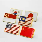 Shenzhen factory custom wholesale flag fantasy pin/soft enamel lapel badge pins