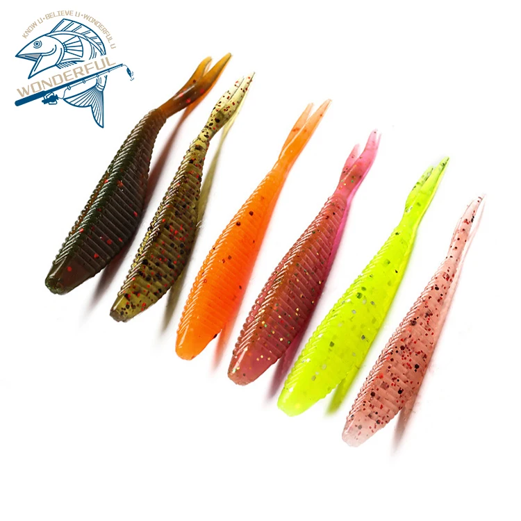 60mm Bionics Artificial Multicolor Fishing Bait Smell Grubs Fork Split Tail Soft Lure For Freshwater
60mm Bionics Artificial Multicolor Fishing Bait Smell Grubs Fork Split Tail Soft Lure For Freshwater
